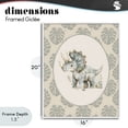 thumbnail image 4 of Stupell Industries Bohemian Watercolor Dinosaur Tropical Border White Framed Giclee Art, 16 x 20, by LSR Design Studio, 4 of 8