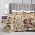thumbnail image 4 of Wijzvio Gifts For 50th Marriage Throw Blanket Soft Fuzzy Fleece Blanket For Couch Bed Living Room Decoration 80"X60", 4 of 9