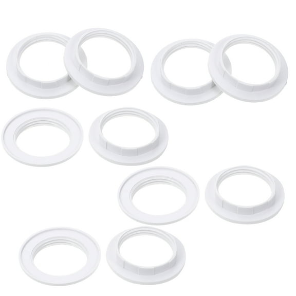 Toyvian 10Pcs Light Fixture Parts White Plastic Simple Fixing for E27 Lamp Holder Home Installation