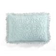thumbnail image 1 of Beatrice Home Fashions Medallion Chenille Bedspread Standard Sham Blue, 1 of 1