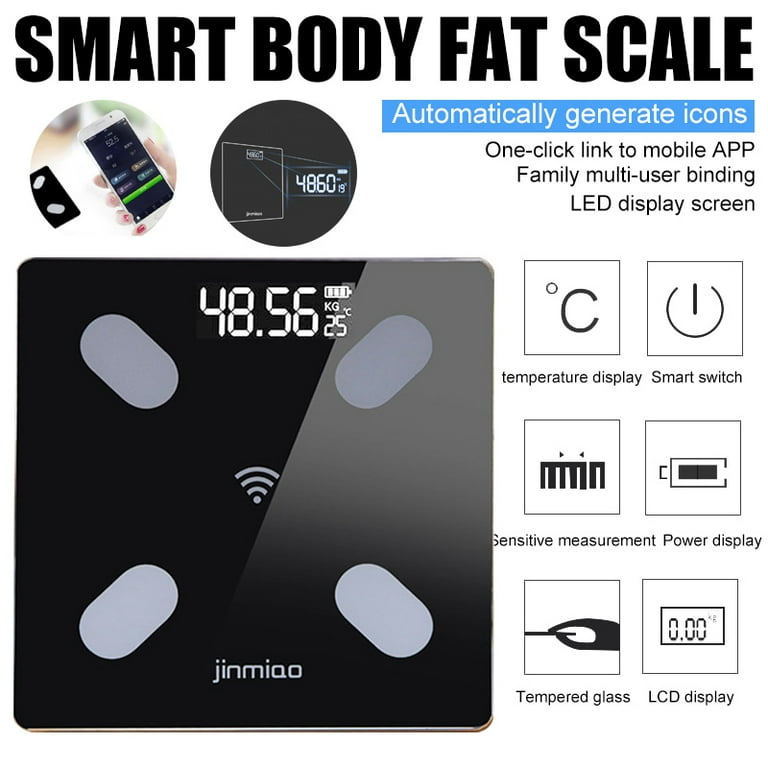 EIMELI Scales for Body Weight, Bathroom Digital Weight Scale for Body Fat,  Smart Bluetooth Scale for BMI, and Weight Loss, Sync 13 Data with Other  Fitness Apps 