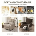 thumbnail image 3 of UPONRAY Waterproof & Non-Slip Recliner Covers, Washable Furniture Protectors Reclining Chair Cover for Kids Pet Dog(23 Inche,Chocolate), 3 of 11
