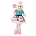 thumbnail image 2 of Adorno navideño de muñeco de nieve, dibujo, coleccionable, muñeco de peluche, figura navideña de pie Abuela, 2 of 9