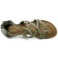thumbnail image 6 of Ollio Women's Shoes Gladiator Strap Flat Zori Sandal M1052, 6 of 6