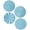 Ocean Blue, variant on Metal Wall Sculpture Black 4 Pack 12 Inch Sunburst Hanging Decor For Home Living Room Office