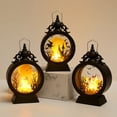 thumbnail image 7 of Halloween Decor, Light Up Halloween Decorations Vintage Pumpkin Lantern for Indoor Home Party Desktop Display, Holiday Gift for Adults Spooky Themed Accent Piece, 7 of 7