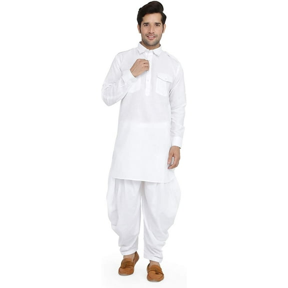 Royal Kurta Mens Cotton Kurta & Salwar Set White 38