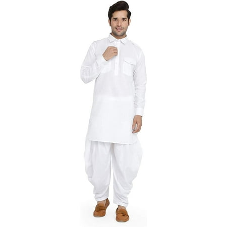 

Royal Kurta Mens Cotton Kurta & Salwar Set White 40