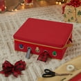 thumbnail image 2 of Simplify Gift Wrapping and Ribbon Storage Organizer Box in Red, 2 of 4