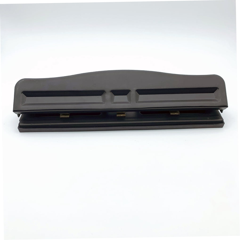 DEEPCRAFF Black Handheld Paper Hole Puncher for Scrapbooking, Crafts, Office Use, Compatible with A4 and Letter Size Paper