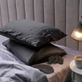 thumbnail image 1 of Swift Home 6-Piece Satin Pillowcase Gift Set with Eye Mask and Scrunchies, Black, 1 of 5