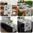 thumbnail image 6 of Blue Gray Spring Floral Table Runner 108 Inches Long, Vintage Botanical Kitchen Coffee Dining Table Decoration for Home Party Birthday Wedding Home Decor 13x108 Inches, 6 of 8