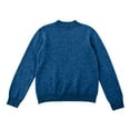 thumbnail image 6 of Knit Sweaters for Women Warm Knitted Mock Turtleneck Tops Fall Winter Long Sleeve Soft Sweater Pullover Dark Blue L, 6 of 7