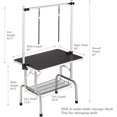 thumbnail image 3 of Hydraulic Dog Grooming Table 46" Adjustable Folding Portable Pet Grooming Professional Table Heavy Duty Big Size, Capacity Up to 330lbs, for Small Medium Large Dog & Cat, Black, 3 of 9