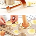 thumbnail image 3 of Double Side Wooden Egg Tart Tamper Outer Pastry Pusher Crust Mold Cake Baking Shaping Kitchen DIY, 3 of 5