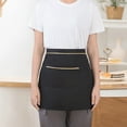 thumbnail image 3 of Sunjoy Tech Waiter Half Apron Waterproof Oil-proof Large Pockets Adjustable Strap Men Women Kitchen Chef Cafe Restaurant Bakery Flower Shop Barista Work Apron, 3 of 8