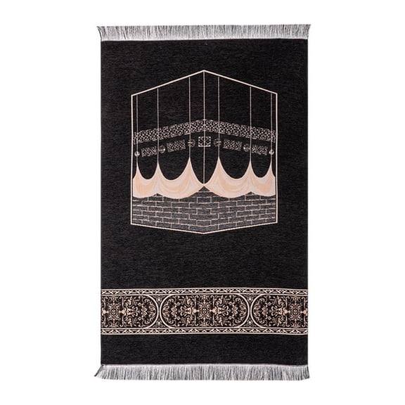 Muslims Prayer Rugs Embossed Prayer Mat Soft Worship Kneel Floor Carpet with Tassels Prayings Blanket Decors