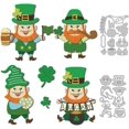 thumbnail image 1 of Troqueles de acero al carbono con diseño de enano de San Patricio para cortar tarjetas., 1 of 9