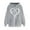 Gray, variant on LOVZFMLL Sweatshirt for Women Classic Heart Print Long Sleeve Hooded Pullover Fall Clothes 2025 Women Fashion Comfort Streetwear Tops