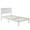 White, variant on Twin Platform Bed Frame with Headboard, UHOMEPRO Solid Wood Twin Size Bed Frame for Teens Aduls, 450LBS Weight Capacity, No Box Spring Needed, Gray