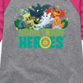 thumbnail image 3 of How to Train Your Dragon - Hometown Heros - Toddler And Youth Girls Raglan Graphic T-Shirt, 3 of 5