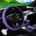 thumbnail image 1 of 3PCS Stripe Breathable Car Handbrake Shift Cover Steering Wheel Cover Elastic, 1 of 1