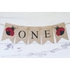 Ladybug One Banner for First Birthday Party Decoration