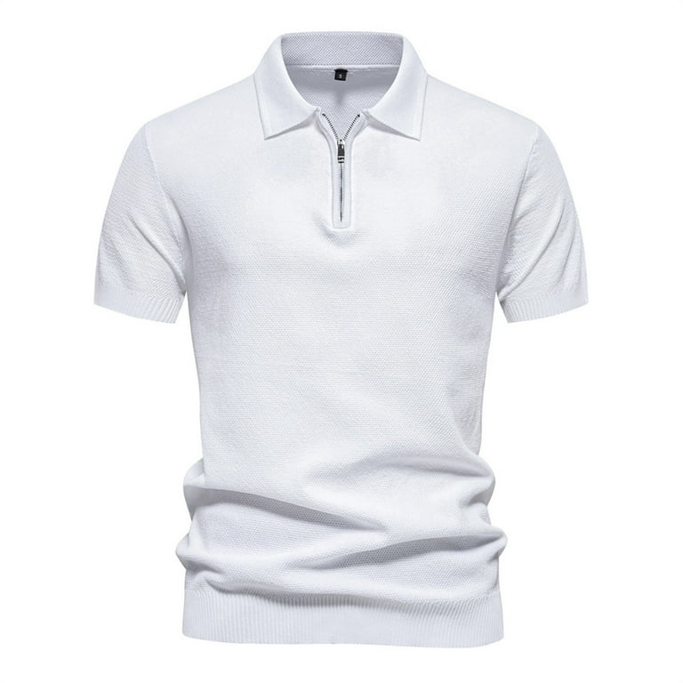Amazon.com: HOLYWIM Mens Classic Short Sleeve Polo Shirts