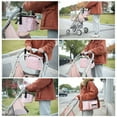 thumbnail image 3 of YOPTOP Stroller Organizer Large Capacity Pram Buggy Storage Bag Multi Compartment Pram Bag Mummy Shoulder Bag with Mobile Phone Pocket Shoulder Strap for Carrying Diaper Toys Snacks Bott,pink,1pcs, 3 of 7