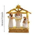 thumbnail image 3 of Mini Easter Nativity Set - Small Tabletop Nativity Scene with Resin Figures, Little People Nativity Set for Indoor Decor, Christian Religious Figurines & Easter Nativity Scene Decor, 3 of 4