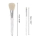 thumbnail image 2 of Conjunto de brochas de maquillaje conveniente de 10 piezas para viajes de negocios, fibra artificial blanca, lana, plástico, 2 of 5