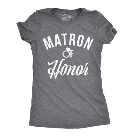 Womens Matron Of Honor T shirt Cute Wedding Party Bachelorette Tee For