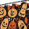 thumbnail image 3 of Autumn Halloween Pumpkin Pattern Shower Curtain 84"x72" ,Bathroom Decorative Shower Curtains Set with 12 Hooks,Modern Waterproof Washable Shower Curtain, 3 of 6