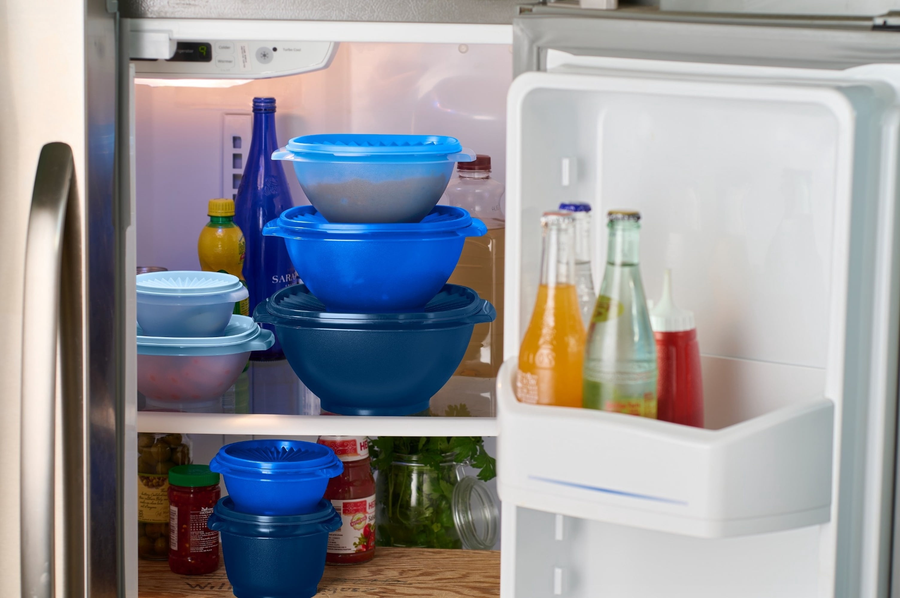Tupperware Heritage Food Storage Containers with Lids, Blue (36 Count)