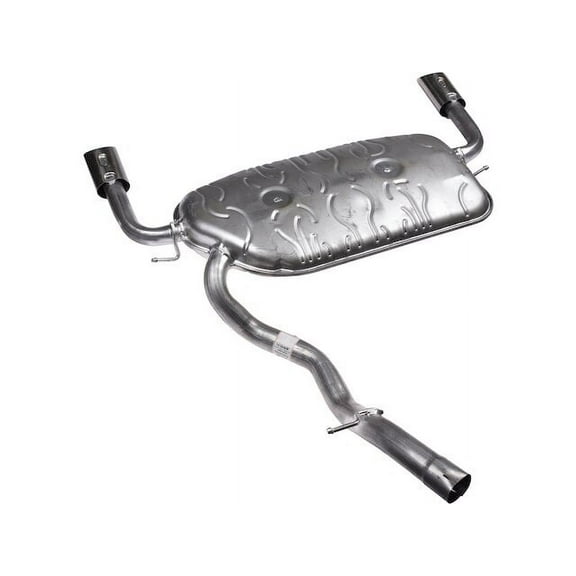 Rear Muffler - Compatible with 2005 - 2010 Volvo V50 AWD 2.5L 5-Cylinder Turbocharged 2006 2007 2008 2009