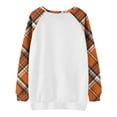 thumbnail image 5 of Atogsazn Sweatshirts de l'Action de Grâce pour Femmes, Blouses Amples à Manches Longues, Orange P Mode, 5 of 5