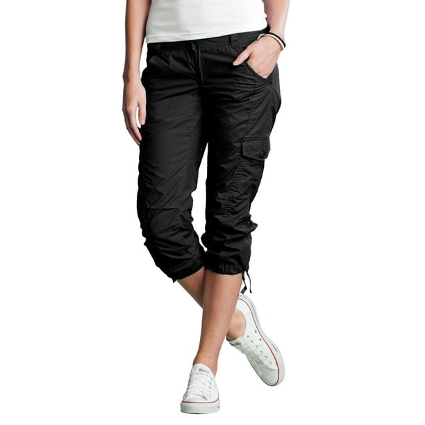 Ellos Ellos Plus Size Cargo Capris Pants