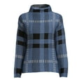 thumbnail image 4 of By Design Kylie Funnel Neck Plaid Pullover Sweater, 4 of 6