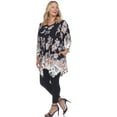 thumbnail image 3 of Plus Size Paisley Scoop Neck Tunic Top with Pockets, 3 of 6
