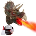 thumbnail image 2 of FiGoal Fire Spraying Triceratops Hand Puppet Toy with Roaring Sound, 2 of 8
