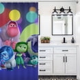 thumbnail image 5 of Animated Inside Out Shower Curtain Waterproof Polyester Fabric Bathroom Curtain Decorative Set with 12 Hooks, 5 of 7