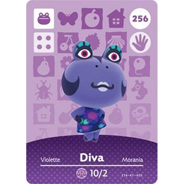 Gennemvæd Udholdenhed Indtægter Diva - Nintendo Animal Crossing Happy Home Designer Amiibo Card - 256 -  Walmart.com