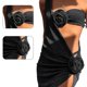 thumbnail image 2 of 3D Flower Bandeau Swimsuit for Women Push Up Swimwears 3 Pieces Strapless Swimsuit Highs Cut Bathing Suit Beachwears Black, 2 of 4