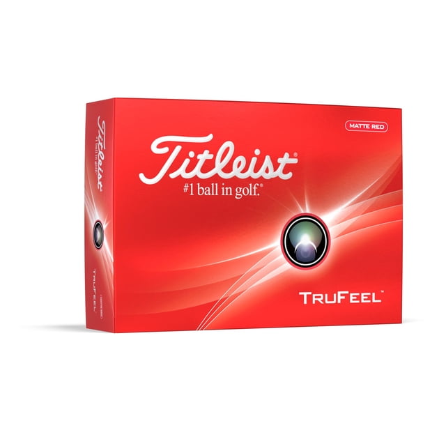 Pelotas de golf Titleist TruFeel Rojo Mate 12 unidades