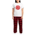 thumbnail image 4 of CafePress - Double_Hapines Pajamas - Women's Short Sleeve Print T-Shirt and Pants Light Cotton Pajama Set, 4 of 7