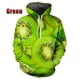 thumbnail image 3 of Sudadera con capucha de frutas tropicales y limón para hombre, sudadera con estampado 3D de aguacate y kiwi, ropa para mujer, sudaderas con capucha de moda Harajuku y2k, 3 of 5