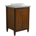 thumbnail image 5 of MCM 25" Single Round Sink Vanity with Gray Granite Stone in Walnut, 5 of 11