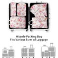 thumbnail image 5 of 6 Pcs Compression Packing Cubes Travel for Suitcases, Luggage Organizer Nylon Washable Storage Bags Set - Packaging Cubes for Backpack Travel Perfect for Women Clothes Carry-Ons and Storage, 5 of 6