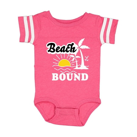 

Inktastic Beach Bound with Sun and Palm Trees Gift Baby Boy or Baby Girl Bodysuit