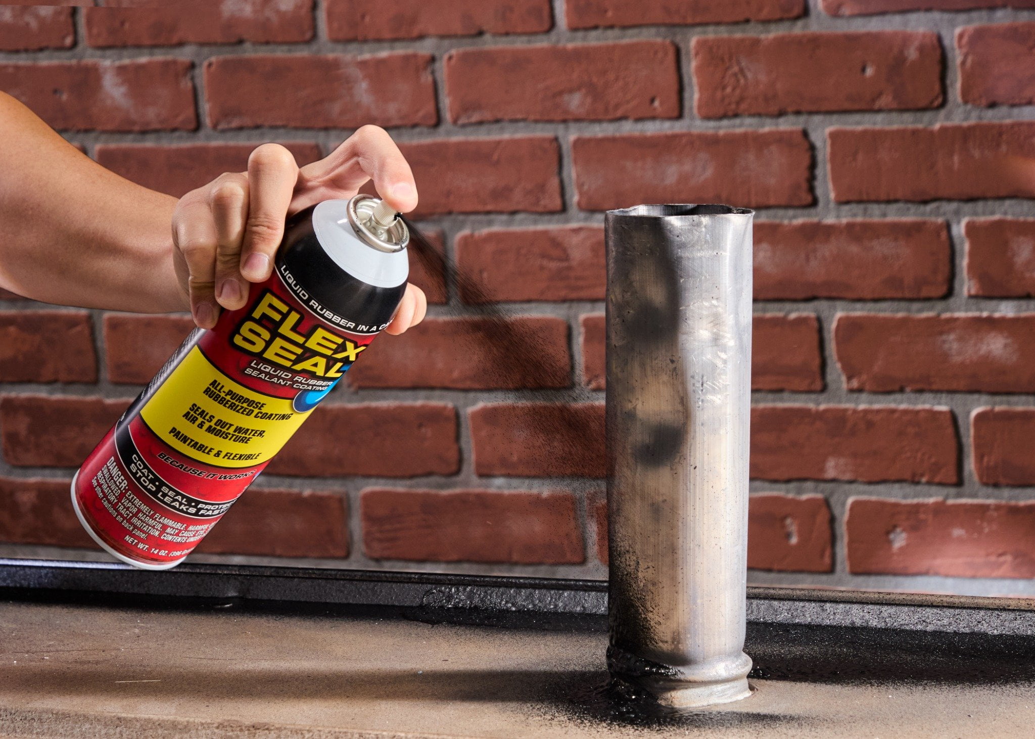 Flex Seal Aerosol Black 14 oz Rubberized Waterproof Sealant